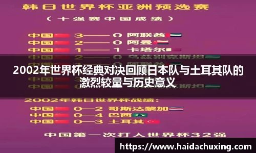 2002年世界杯经典对决回顾日本队与土耳其队的激烈较量与历史意义